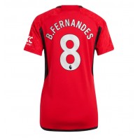 Koszulka piłkarska Manchester United Bruno Fernandes #8 Strój Domowy dla kobiety 2023-24 tanio Krótki Rękaw